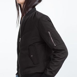 Black Zara Bomber